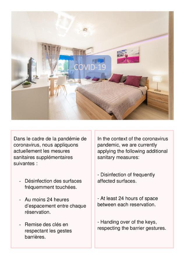 L'Ascot Appartement, plages à 300m, vue hippodrome Cagnes-sur-Mer Esterno foto